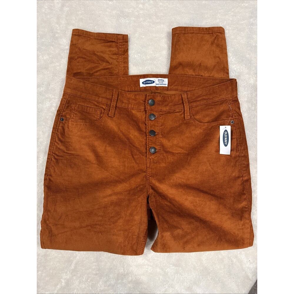 OLD NAVY High Rise Rockstar Super Skinny Smooth Pockets Corduroy Pants 14